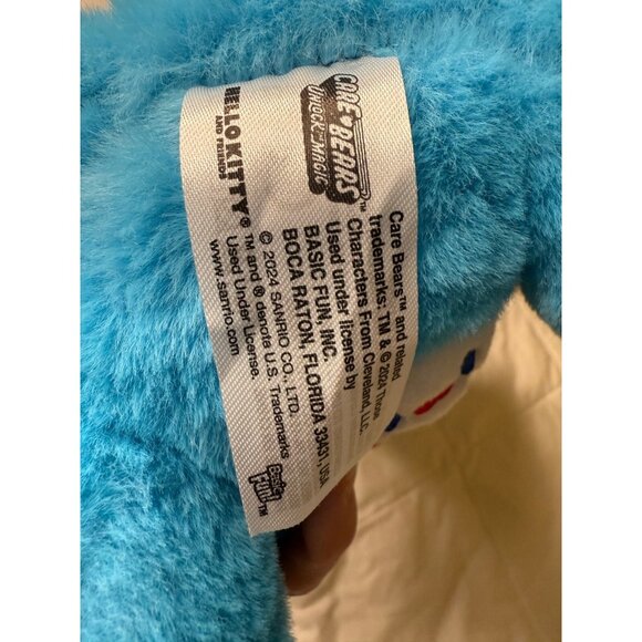 Basic Fun Care Bear X Sanrio Hello Kitty Grumpy Bear Red Bow Fun Size Plush Toy - Picture 6 of 16